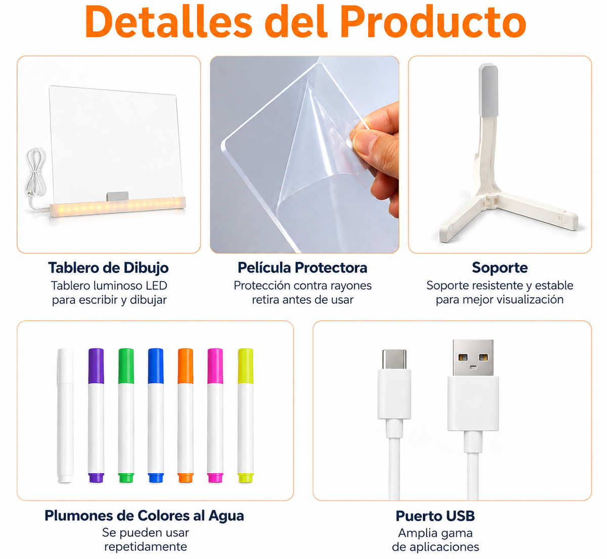 Pizarra LED Mágica Premium