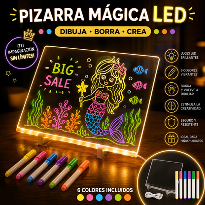 Pizarra LED Mágica Premium