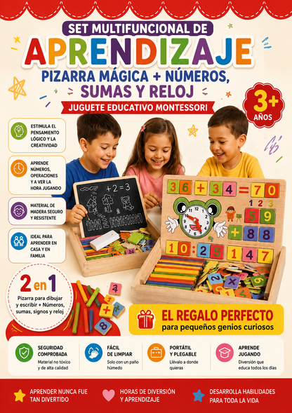 SET MULTIFUNCIONAL MONTESSORI 2 EN 1 PARA EL DIA DEL NIÑO